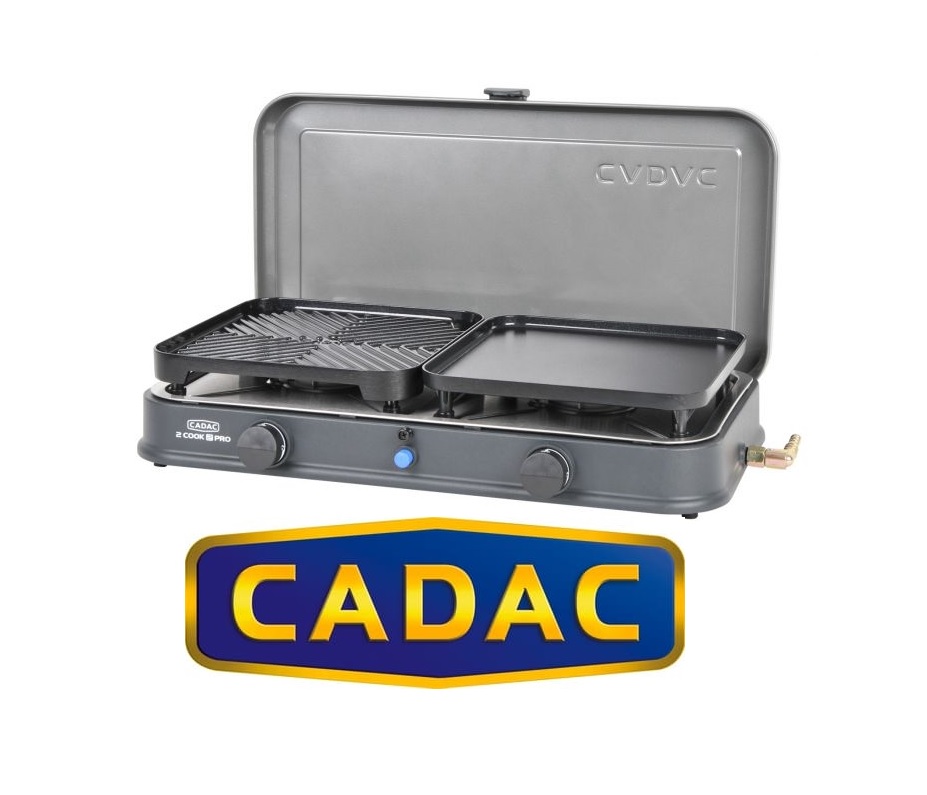 CADAC - FORNELLO/BBQ  A GAS 2-COOK 2 PRO DELUXE  (2 fuochi + 2 piastre)